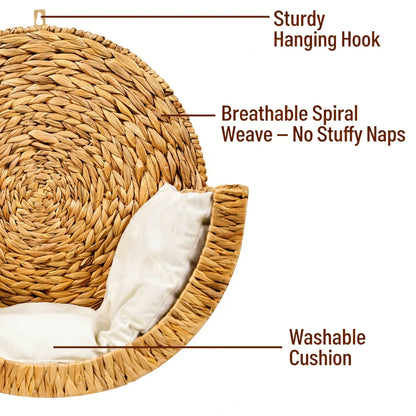 WhiskerNest™ - Handwoven Cat Bed