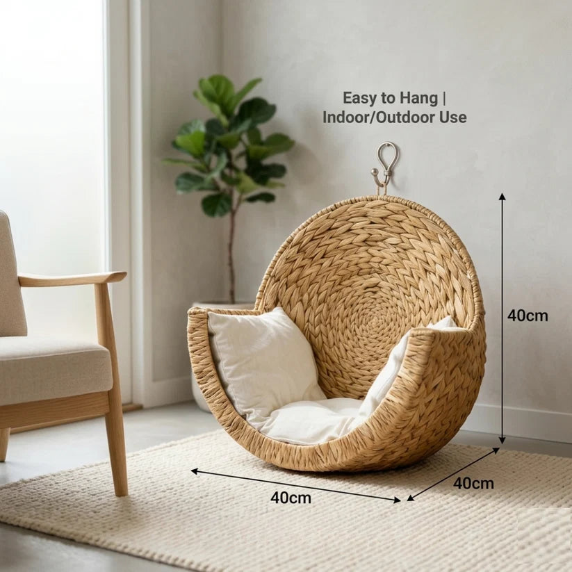 WhiskerNest™ - Handwoven Cat Bed